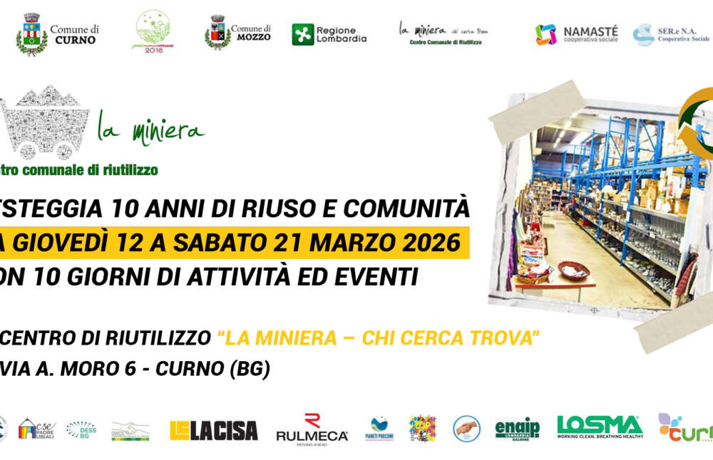 Miniera Curno per i 10 anni, ‘Un compleanno che parla di futuro’